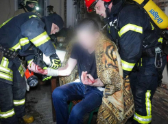 Во время пожара в центре Одессы спасли мужчину