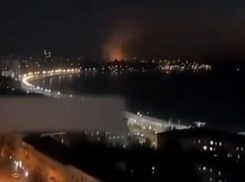 Два мощных прилета под Одессой попали на видео