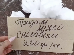 На Одесском рынке торгуют тефтелями из снега