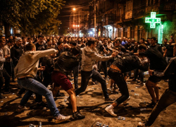 В Сети завирусилось видео ночного замеса на Молдаванке в Одессе