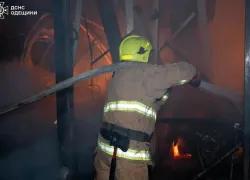 В Одессе ночью вспыхнул крупный пожар в кафе