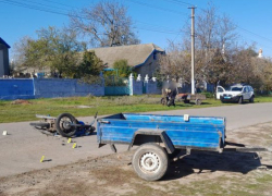 Под Одессой трое школьников на мотоцикле попали в ДТП