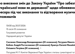 В Одессе штрафы за русскую музыку хотят поднять от 170 грн до 170 тысяч гривен