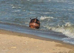 На берег Одесской области вынесло морскую мину