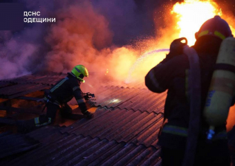 Масштабный пожар произошел в Одессе