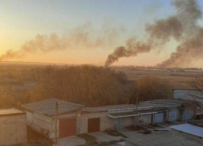 Масштабный пожар вспыхнул возле Днестровского лимана в Одесской области