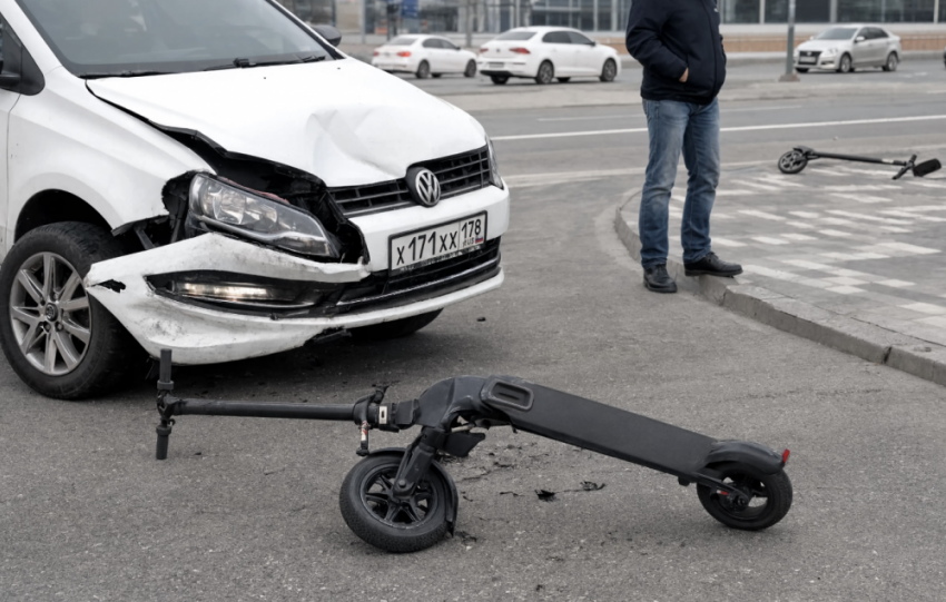 В Одесской области девушка сломала позвоночник, упав с электросамоката