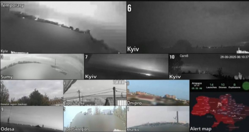 Ночные удары по Одессе и другим городам транслировались в прямом эфире