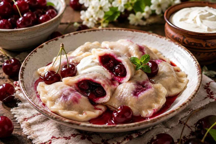 Вареники с вишней по-одесски летний вкус, ради которого можно испачкать всю рубашку