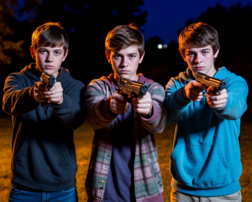 В Одессе подростки издевались над бомжом, стреляя в него из пневмата