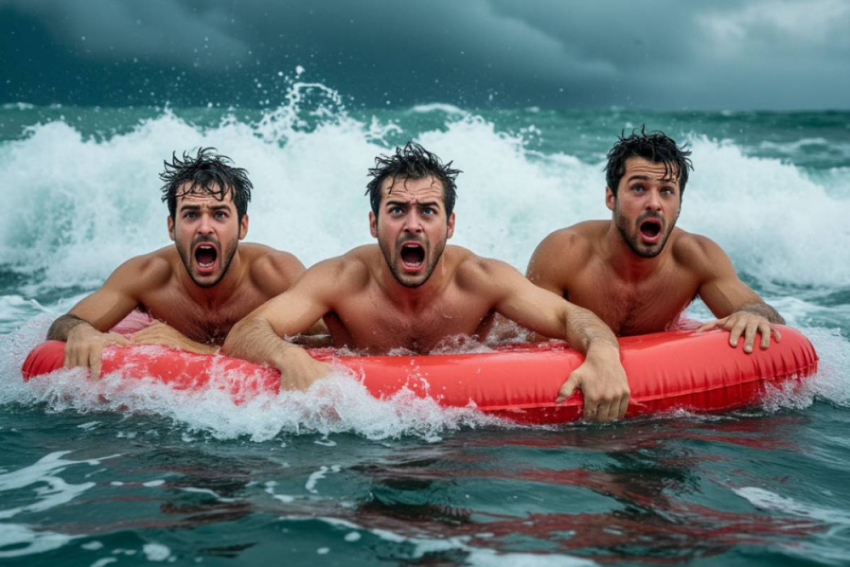 В Одессе троих подростков и троих мужчин унесло в море на матрасах