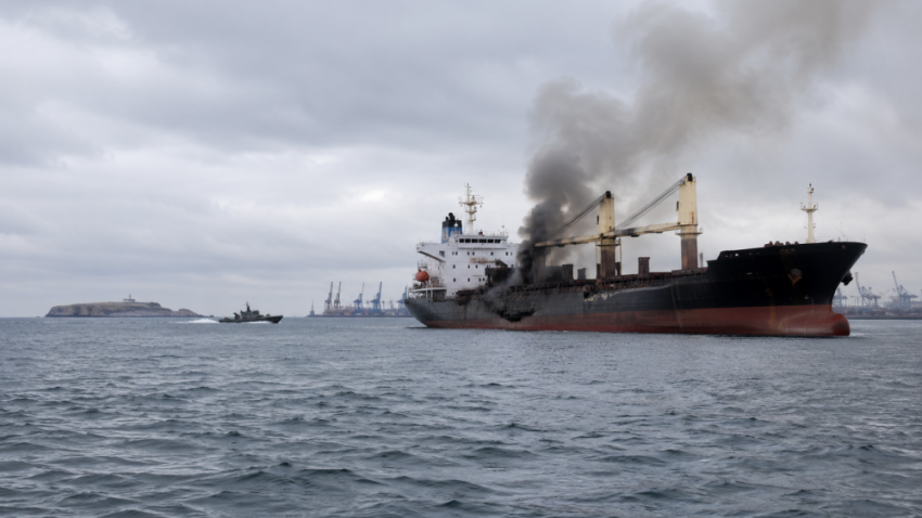 Российские войска поразили сухогруз ВСУ у Черноморска и катер возле Змеиного