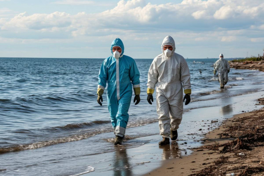 Появилось видео экологической катастрофы в Одессе — море покрылось мазутом