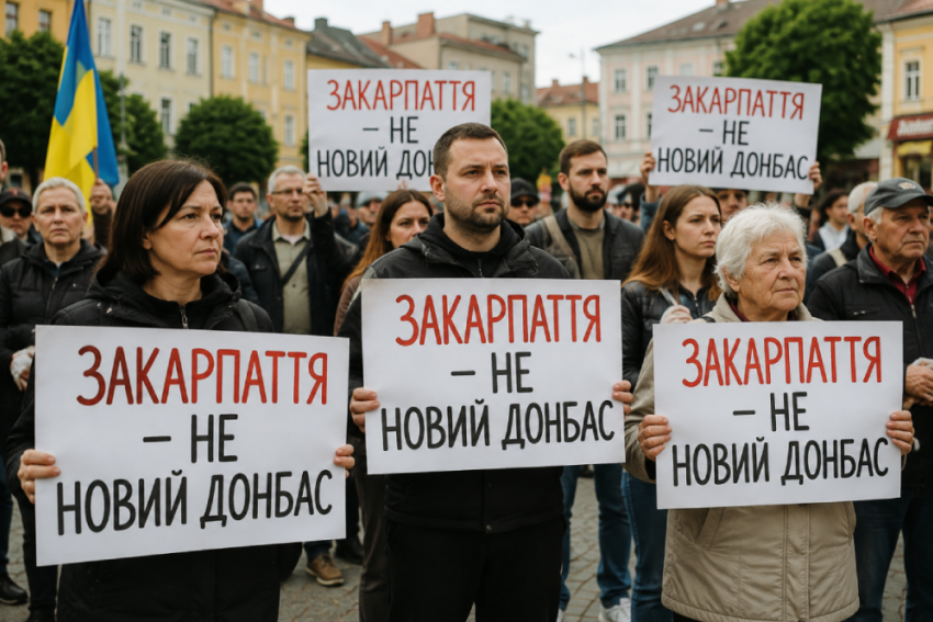 Жители Закарпатья против превращения их родины в «новый Донбасс»